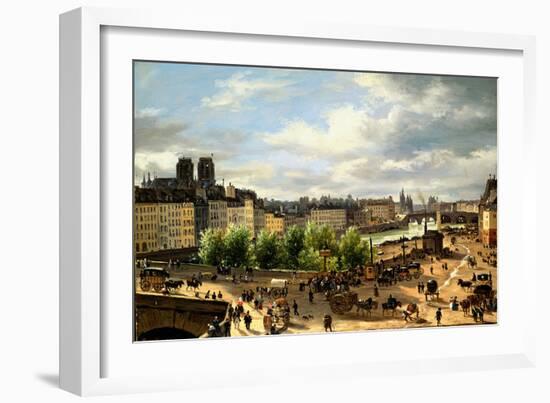 View of the Seine in Paris-Canella Giuseppe-Framed Giclee Print