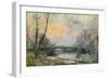 View of the Seine, Paris, Vue de La Seine, Paris-Albert-Charles Lebourg-Framed Giclee Print