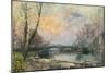 View of the Seine, Paris, Vue de La Seine, Paris-Albert-Charles Lebourg-Mounted Giclee Print