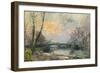 View of the Seine, Paris, Vue de La Seine, Paris-Albert-Charles Lebourg-Framed Giclee Print