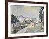 View of the Seine, Paris-Paul Mathieu-Framed Giclee Print