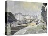 View of the Seine, Paris-Paul Mathieu-Stretched Canvas