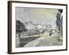 View of the Seine, Paris-Paul Mathieu-Framed Giclee Print