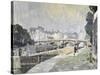 View of the Seine, Paris-Paul Mathieu-Stretched Canvas