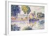 View of the Seine, Samois-Paul Signac-Framed Art Print