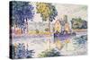 View of the Seine, Samois-Paul Signac-Stretched Canvas