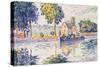 View of the Seine, Samois-Paul Signac-Stretched Canvas