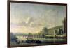 View of the Seine with the South Facade of the Louvre Gallery, Paris, 1660-Reinier Zeeman-Framed Giclee Print