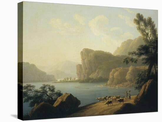 View of the Selenga River in Siberia, 1817-Andrei Yefimovich Martynov-Stretched Canvas