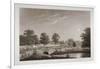 View of the Serpentine and Hyde Park, London, 1814-Matthew Dubourg-Framed Giclee Print