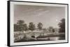 View of the Serpentine and Hyde Park, London, 1814-Matthew Dubourg-Framed Stretched Canvas