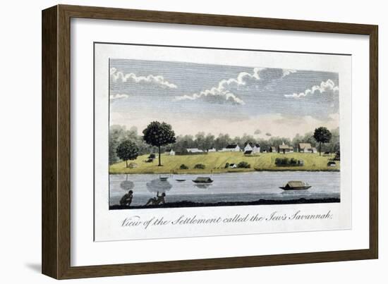 View of the Settlement Called the Jew's Savannah, 1813-John Gabriel Stedman-Framed Giclee Print