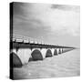 View of the Seven Mile Bridge from the Camping Areas-Michael J. Ackerman-Stretched Canvas