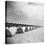 View of the Seven Mile Bridge from the Camping Areas-Michael J. Ackerman-Stretched Canvas