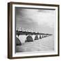 View of the Seven Mile Bridge from the Camping Areas-Michael J. Ackerman-Framed Photographic Print
