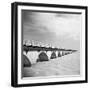 View of the Seven Mile Bridge from the Camping Areas-Michael J. Ackerman-Framed Photographic Print