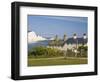 View of the Seven Sisters Cliffs, the Coastguard Cottages on Seaford Head, East Sussex-Neale Clarke-Framed Photographic Print