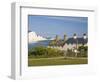 View of the Seven Sisters Cliffs, the Coastguard Cottages on Seaford Head, East Sussex-Neale Clarke-Framed Photographic Print