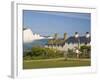 View of the Seven Sisters Cliffs, the Coastguard Cottages on Seaford Head, East Sussex-Neale Clarke-Framed Photographic Print