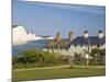 View of the Seven Sisters Cliffs, the Coastguard Cottages on Seaford Head, East Sussex-Neale Clarke-Mounted Photographic Print