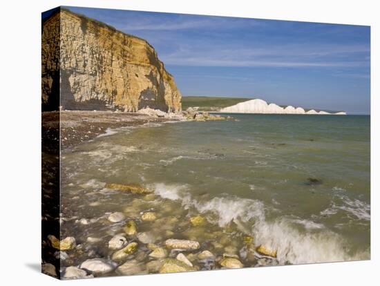 View of the Seven Sisters, Hope Gap Beach, Seaford Head, East Sussex, England-Neale Clarke-Stretched Canvas