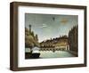 View of the Sévres Bridge and the Hills of Clamart, Saint-Cloud and Bellevue, 1908-Henri Rousseau-Framed Giclee Print