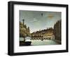 View of the Sévres Bridge and the Hills of Clamart, Saint-Cloud and Bellevue, 1908-Henri Rousseau-Framed Giclee Print