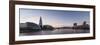 View of the Shard and City Hall from Tower Bridge and the River Thames at Night, London, England-Ben Pipe-Framed Photographic Print