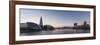 View of the Shard and City Hall from Tower Bridge and the River Thames at Night, London, England-Ben Pipe-Framed Photographic Print