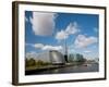 View of the Shard, City Hall and More London Along the River Thames, London, England, UK-Adina Tovy-Framed Photographic Print