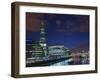 View of the Shard from Tower Bridge.-Jon Hicks-Framed Photographic Print