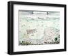 View of the Siege of Gibraltar in 1704-null-Framed Giclee Print
