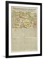 View of the Siege of Polotsk by Stephen Bathory (1533-86) in 1579 (Engraving)-Georg the elder Mack-Framed Giclee Print