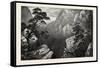 View of the Sierra Madre, Rocky Mountains, USA, 1870S-null-Framed Stretched Canvas