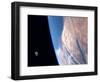 View of the Sinai Peninsula and the moon-null-Framed Photographic Print