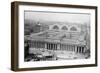 View of the Since Demolished Pennsylvania Railroad Station as Seen from Gimbels-null-Framed Art Print