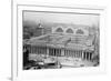 View of the Since Demolished Pennsylvania Railroad Station as Seen from Gimbels-null-Framed Art Print