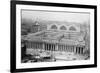 View of the Since Demolished Pennsylvania Railroad Station as Seen from Gimbels-null-Framed Art Print