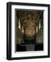 View of the Sistine Chapel Showing the Last Judgement and Part of the Ceiling (Before Restoration)-Michelangelo Buonarroti-Framed Giclee Print