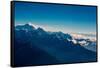 View of the skyline of Mount Everest and the Himalayas, Nepal, Asia-Laura Grier-Framed Stretched Canvas