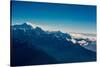 View of the skyline of Mount Everest and the Himalayas, Nepal, Asia-Laura Grier-Stretched Canvas