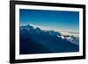 View of the skyline of Mount Everest and the Himalayas, Nepal, Asia-Laura Grier-Framed Photographic Print