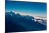 View of the skyline of Mount Everest and the Himalayas, Nepal, Asia-Laura Grier-Mounted Photographic Print