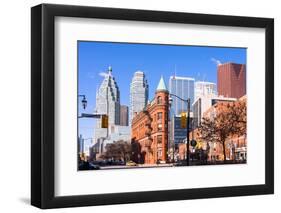 View of the skylines in Toronto, Ontario, Canada-null-Framed Photographic Print