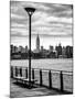 View of the Skyscrapers of Manhattan with the Empire State Building a Jetty in Brooklyn at Sunset-Philippe Hugonnard-Mounted Photographic Print