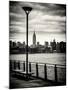View of the Skyscrapers of Manhattan with the Empire State Building a Jetty in Brooklyn at Sunset-Philippe Hugonnard-Mounted Photographic Print