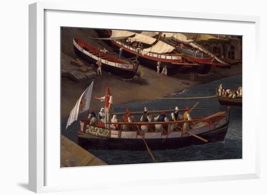View of the Small Marina at Sorrento, Detail, 1794-Jacob Philipp Hackert-Framed Giclee Print