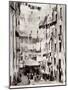 View of the Small Piazza Dei Truogoli Di Santa Brigida, c.1895-Alfredo Noack-Mounted Photographic Print