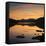 View of the Snowdon Horseshoe at Sunset from Llynau Mymbyr, Capel Curig, Wales, UK, Europe-Ian Egner-Framed Stretched Canvas