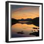 View of the Snowdon Horseshoe at Sunset from Llynau Mymbyr, Capel Curig, Wales, UK, Europe-Ian Egner-Framed Photographic Print